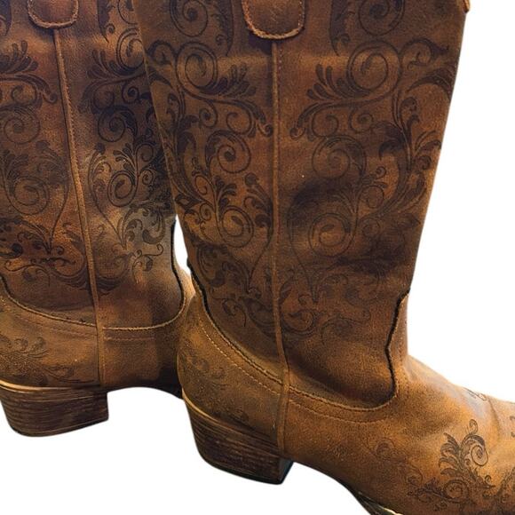 Roper Floral Embroidery Women's Boots - Size 6 - Picture 5 of 12